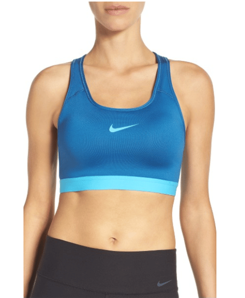 blue sports bra nike