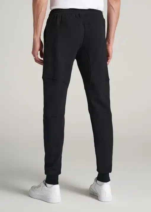 American Tall: WEAREVER FLEECE JOGGERS FOR TALL MEN IN BLACK - Image 2