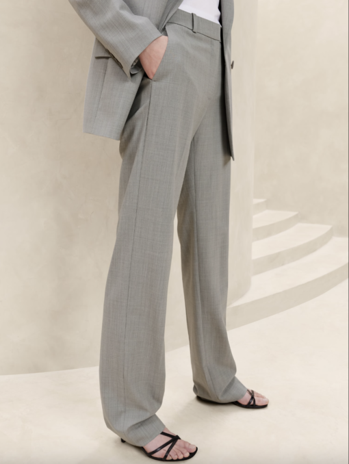 Banana Republic - SIENA STRAIGHT ITALIAN WOOL PANT - Image 3