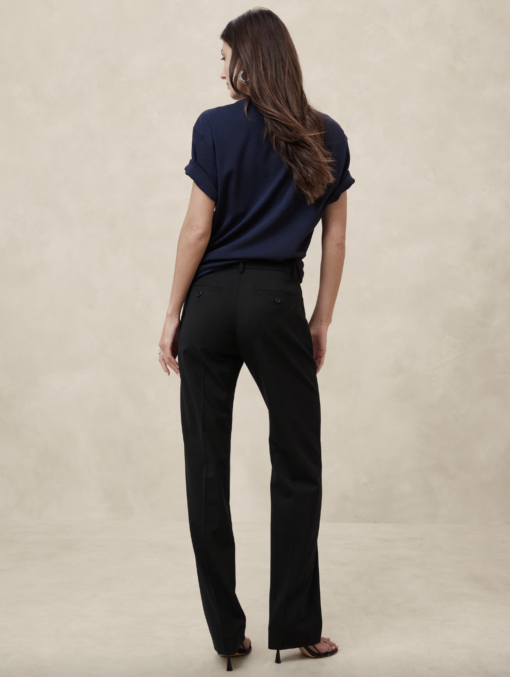 Banana Republic - SIENA STRAIGHT ITALIAN WOOL PANT - Image 4