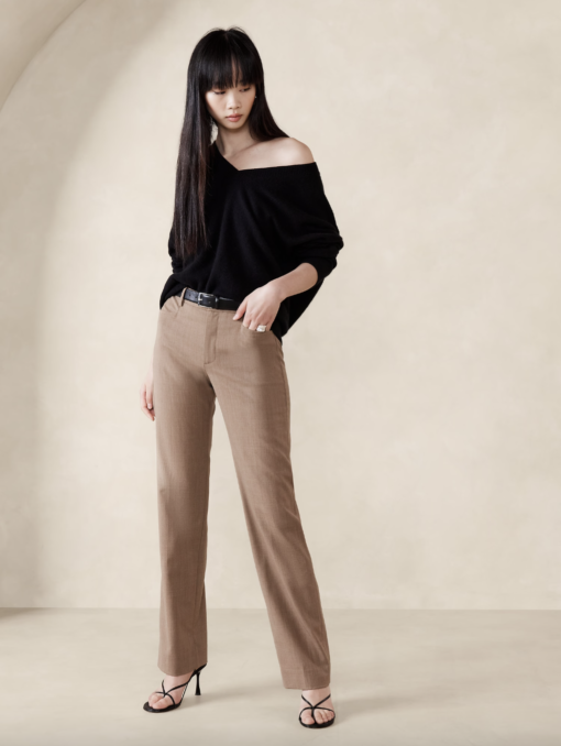 Banana Republic - SIENA STRAIGHT ITALIAN WOOL PANT