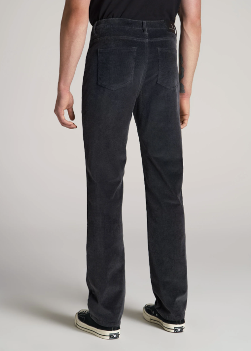 American Tall - STRAIGHT-LEG STRETCH CORDUROY PANTS FOR TALL MEN IN IRON GREY - Image 3