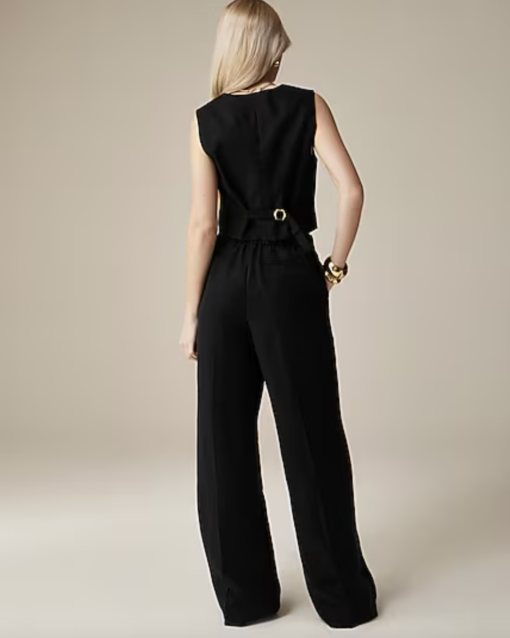 J.CREW - Tall pleated pull-on pant in linen-cupro blend - Image 3