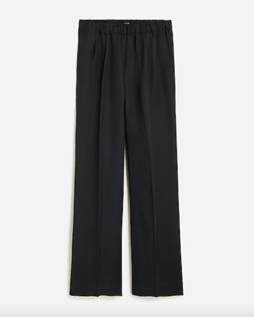 J.CREW - Tall pleated pull-on pant in linen-cupro blend - Image 2