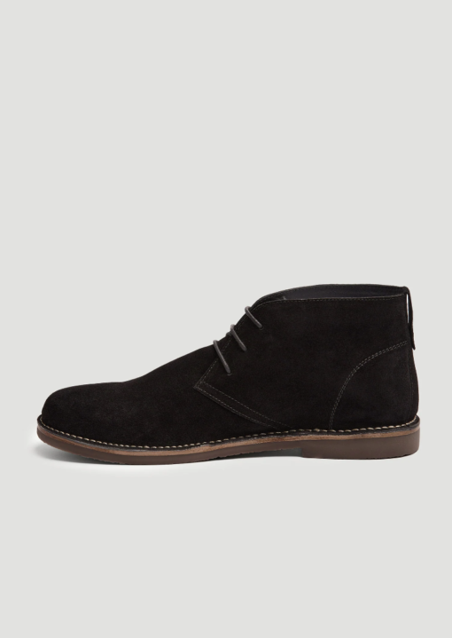 American Tall: TALL MEN'S CHUKKA BOOTS IN BLACK - Image 2