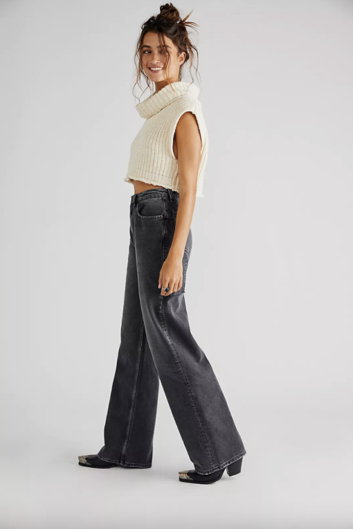 Free People - We The Free Tinsley Baggy High-Rise Jeans - Image 3