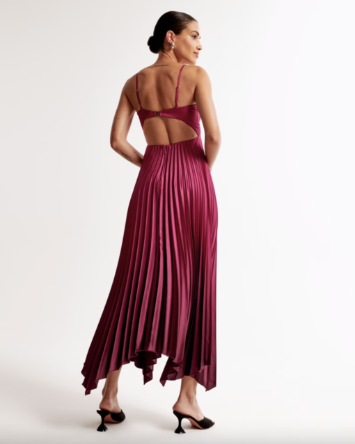 Abercrombie & Fitch - The A&F Giselle Clasp-Back Pleated Midi Dress - Image 6