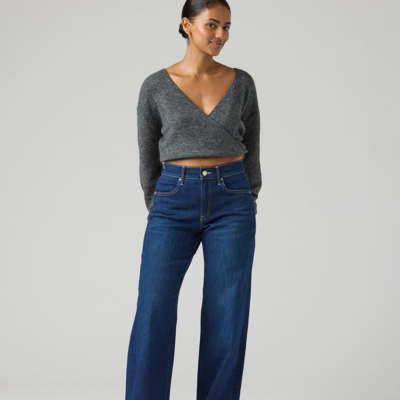 The Malibu Wide Denim | Deep Sapphire