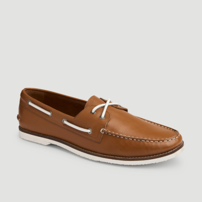 Boat Shoe for Tall Men in Beige