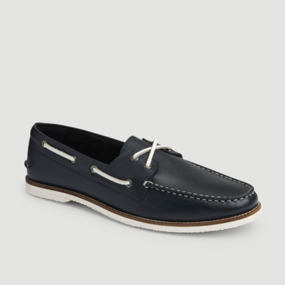 Boat Shoe for Tall Men in Navy