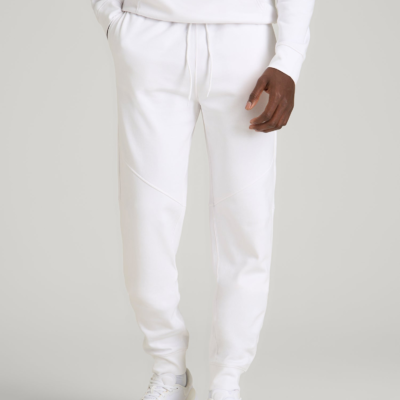 Core Motion Fleece Jogger for Tall Men in White
