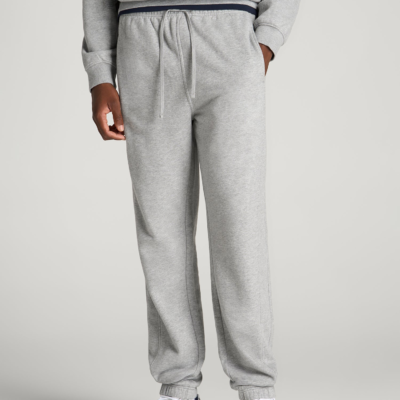 Everyday Fleece Cinched Bottom Sweatpants for Tall Men in Grey Mix