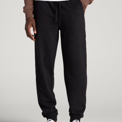 Everyday Fleece Jogger for Tall Men in Black