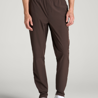 Featherweight Perforated Training Jogger for Tall Men in Espresso