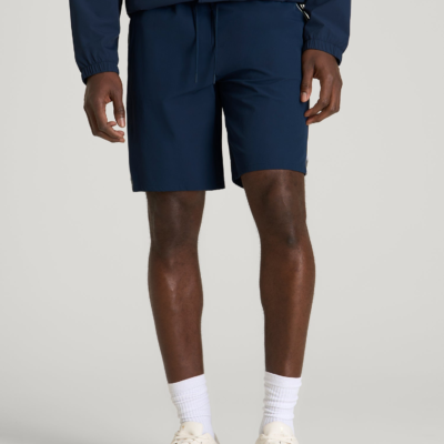 Flex Nylon Short for Tall Men in Navy Blue
