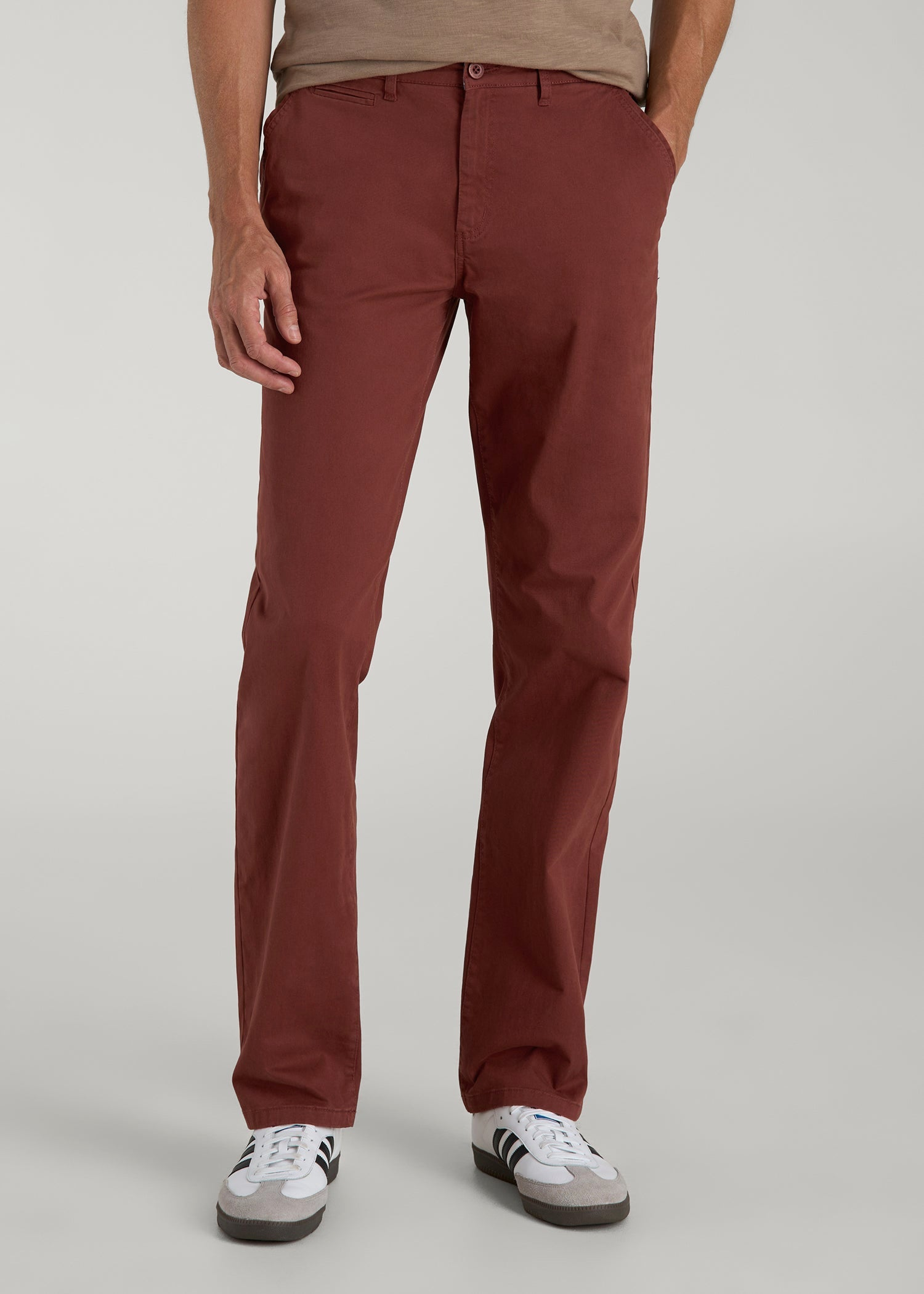 Mason Relaxed Fit Chino Pants in Intense Rust