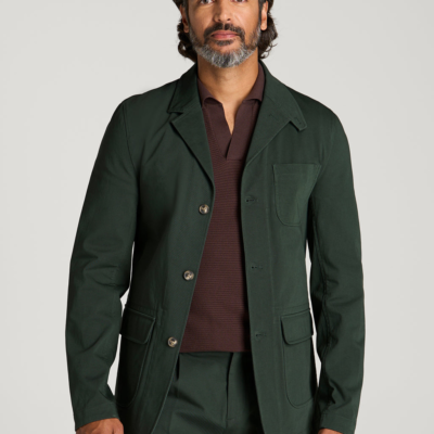 Stretch Commuter Chino Sport Coat for Tall Men in Boreal Forest