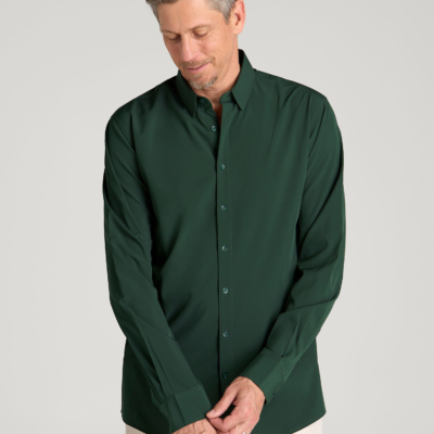Traveler Stretch Dress Shirt for Tall Men in Boreal Forest