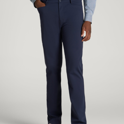 Traveler Twill Pants for Tall Men in Royal Navy