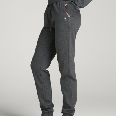 Core Motion Slim Fit Sweatpants for Tall Women in Charcoal Mix