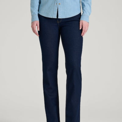 Harper High-Rise Straight Stretch Jeans for Tall Women