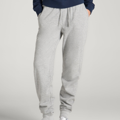 Everyday French Terry Jogger for Tall Women in Grey Mix