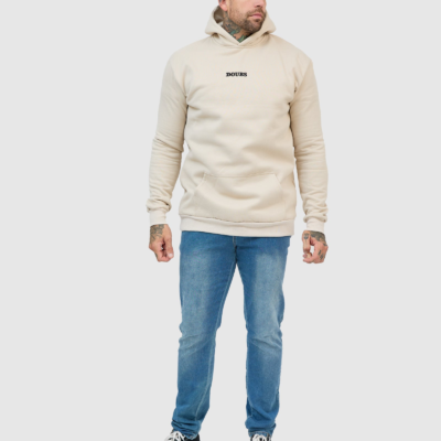 Davey Hoodie - Bone with Doubs logo