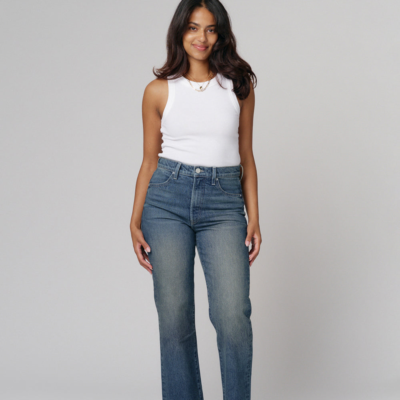 The Ana Classic Straight Denim | Summer Rain