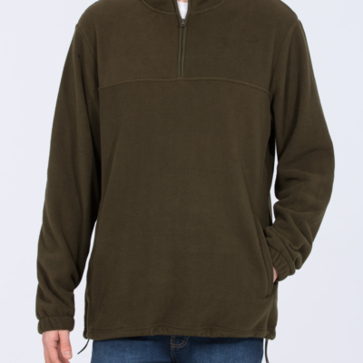 2t Asher Tall Quarter Zip Fleece (khaki)