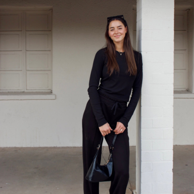 Verso Ribbed Top - Black