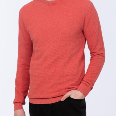 2t Alfred Tall Stitched Jumper (coral)