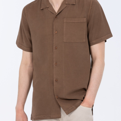 2t Reagan Tall Short Sleeve Revere Shirt (mocha)