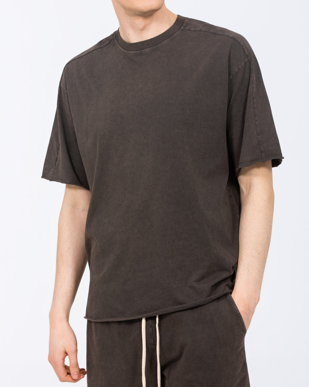 2t Aron Tall Oversized T-Shirt (brown)