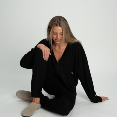BABYSOFT ZIP IN BLACK
