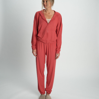 BABYSOFT JOGGERS IN RASPBERRY