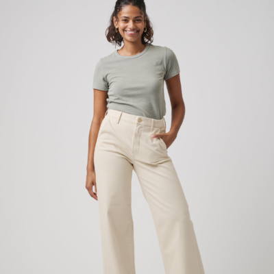 The Malibu Wide Chino | Ivory