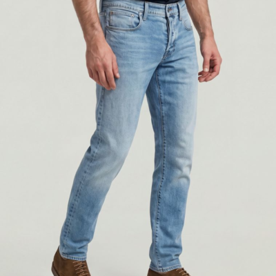 3301 Regular Tapered Jeans in Vintage Azure