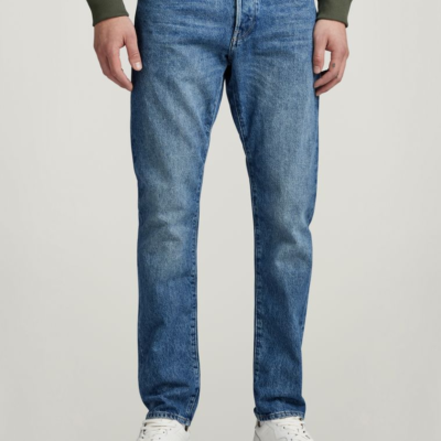 3301 Regular Tapered Jeans in Worn In Azure