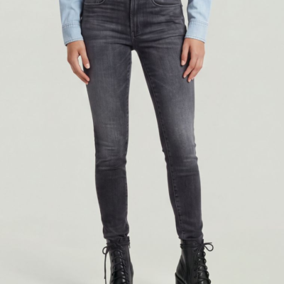 3301 Skinny Jeans in Faded Black Magnet