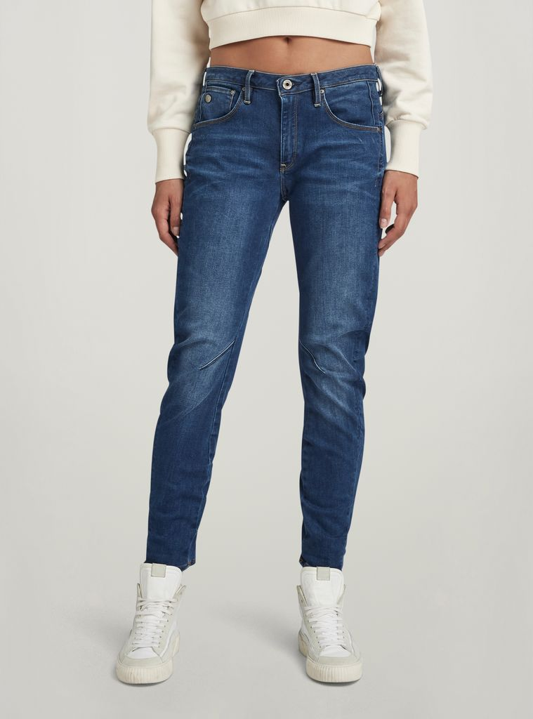Arc 3D Low Waist Boyfriend Jeans in Medium Aged