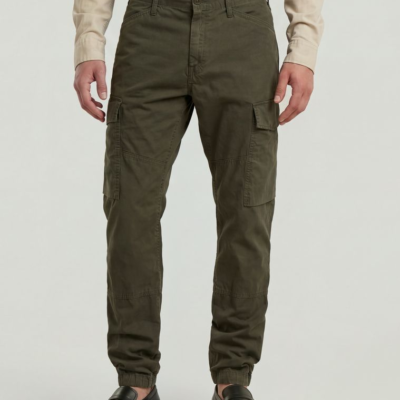 Clean Regular Cargo Pants in Asfalt GD