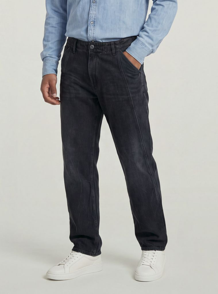 Contor 3D Regular Chino Jeans in Worn In Dark Moon