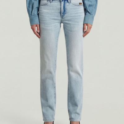 G-Straight Jeans in Sun Faded Blue Galena