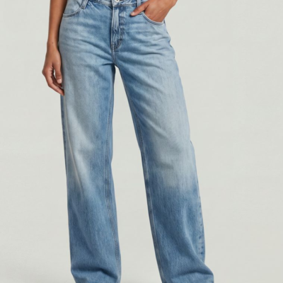Judee Loose Jeans in Sun Faded Air Force Blue