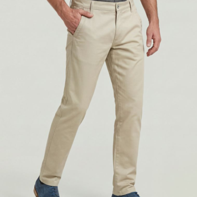 Morry Tapered Chino in Dark Brick