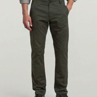 Mosa Straight Chino in Asfalt