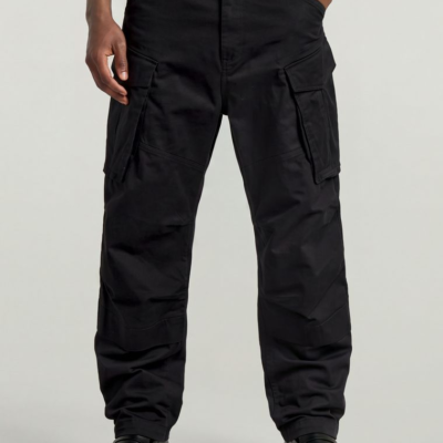 Rovic 3D Relaxed Pants in Dark Black