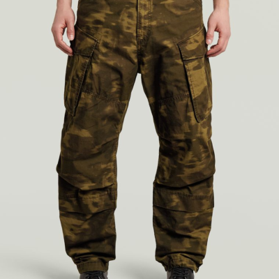 Rovic 3D Relaxed Pants in Dk Khaki OD Butternut Motion Camo