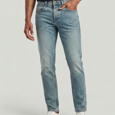 Streem Slim Tapered Jeans in Beached Faded Vivianite Grey