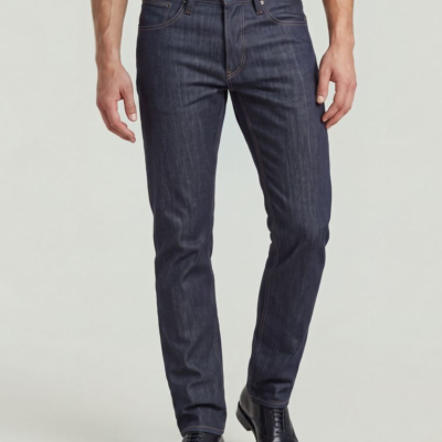 Streem Slim Tapered Selvedge Jeans in Raw Denim
